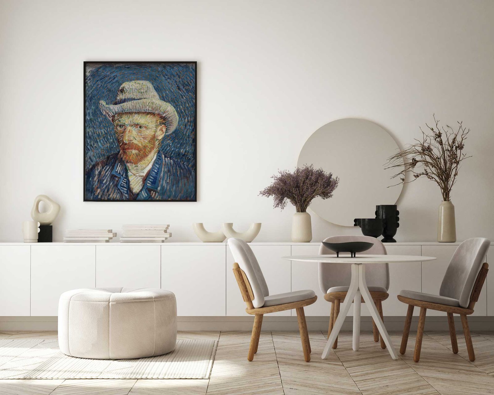 116 didelis pavekslas - Autoportretas su pilka veltinio kepure - Vincentas van Gogas