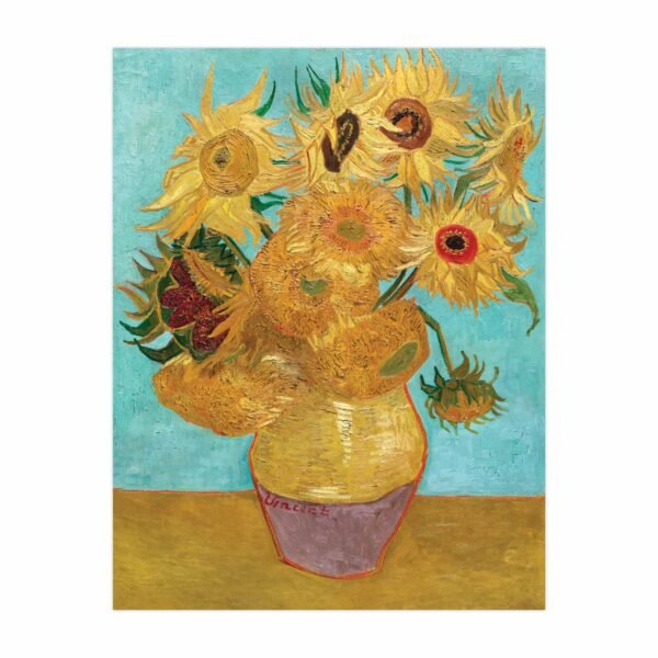117 paveikslas su gelemis - Vaza su dvylika saulėgrąžų - Vincentas van Gogas
