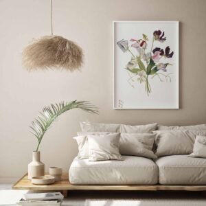 16 paveikslas su gelemis Gėlių studija – Mary Vaux Walcott