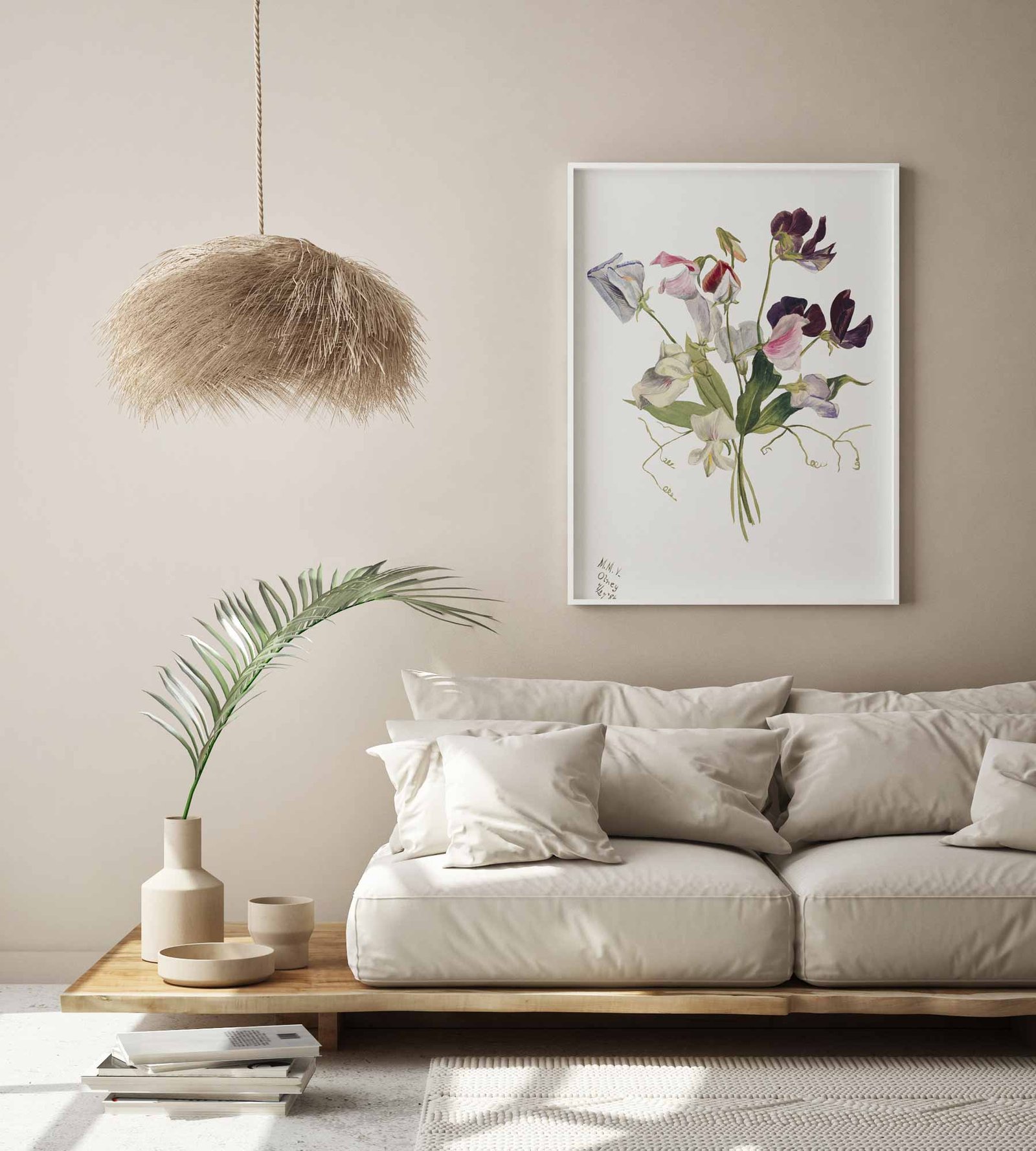 16 paveikslas su gelemis Gėlių studija – Mary Vaux Walcott