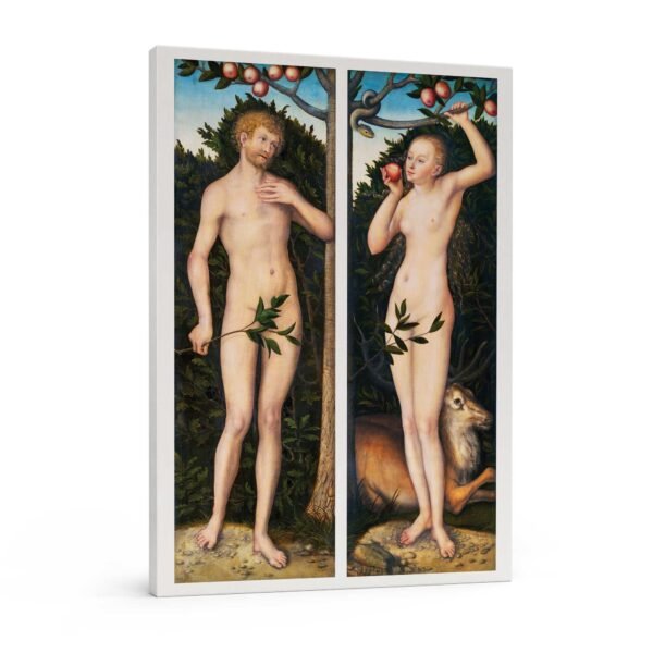 99 didelis paveikslas ant drobes - Adomas ir Ieva - Lucas Cranach