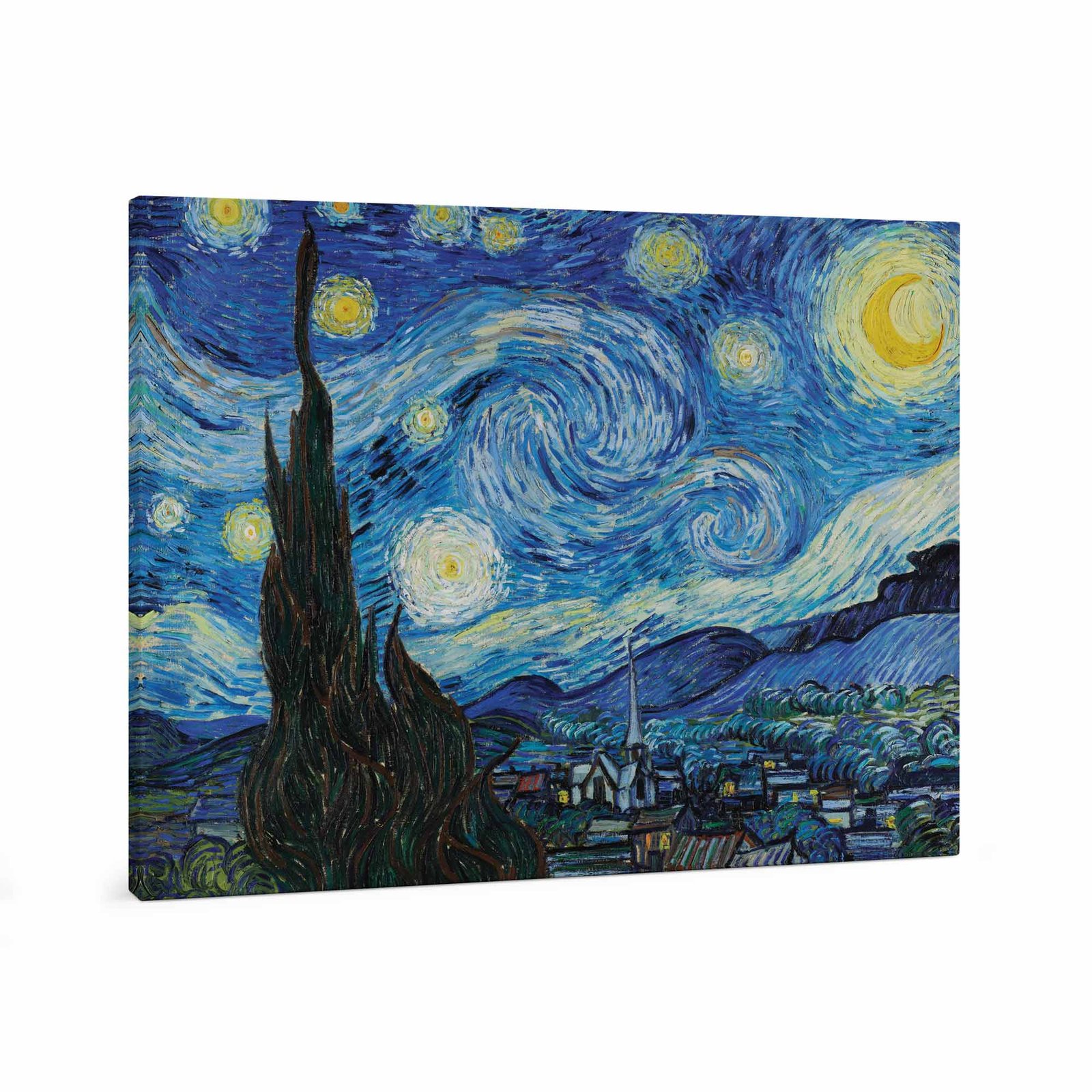 124 paveikslas ant drobes - Žvaigždėta naktis - Vincentas van Gogas