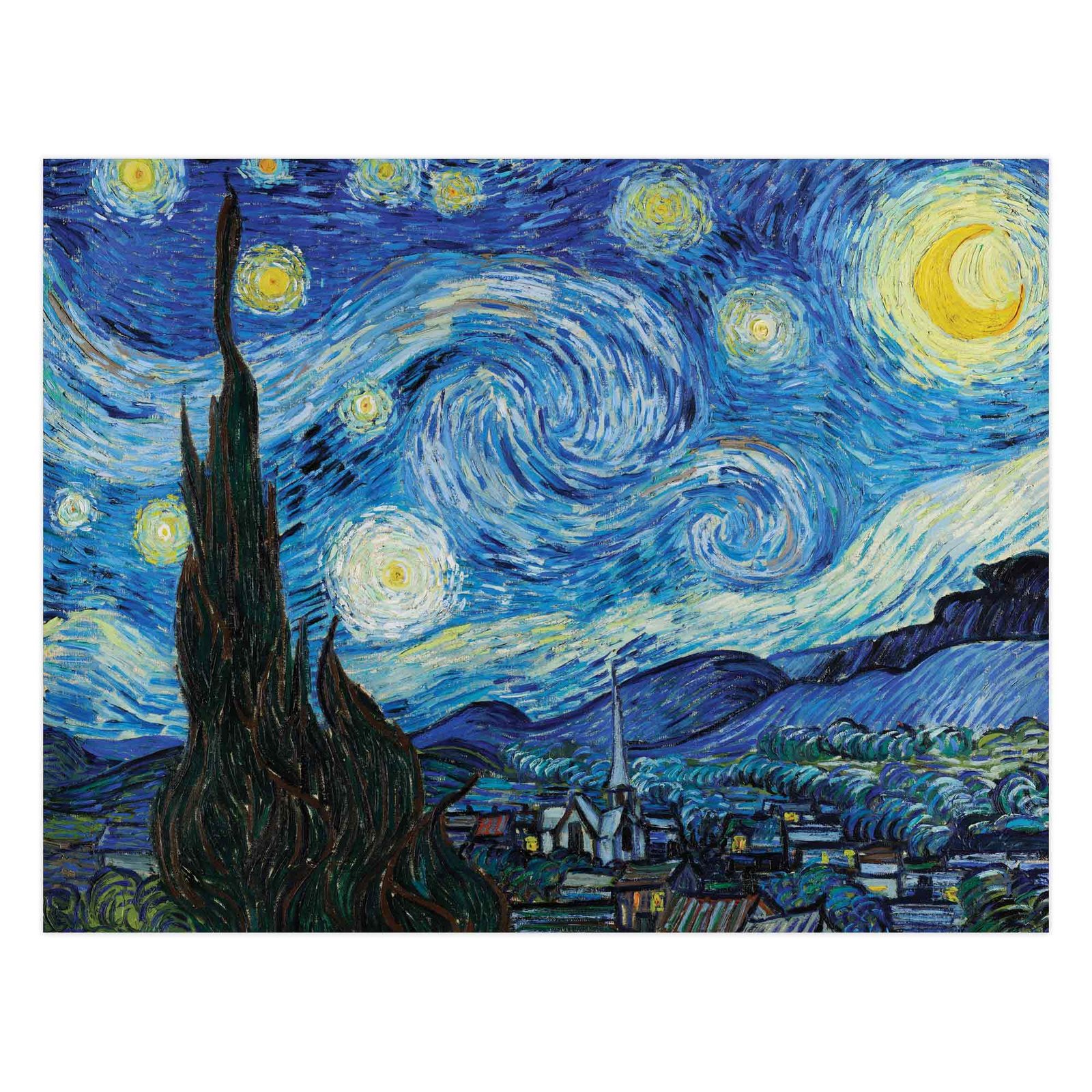 124 paveikslo reprodukcija - Žvaigždėta naktis - Vincentas van Gogas