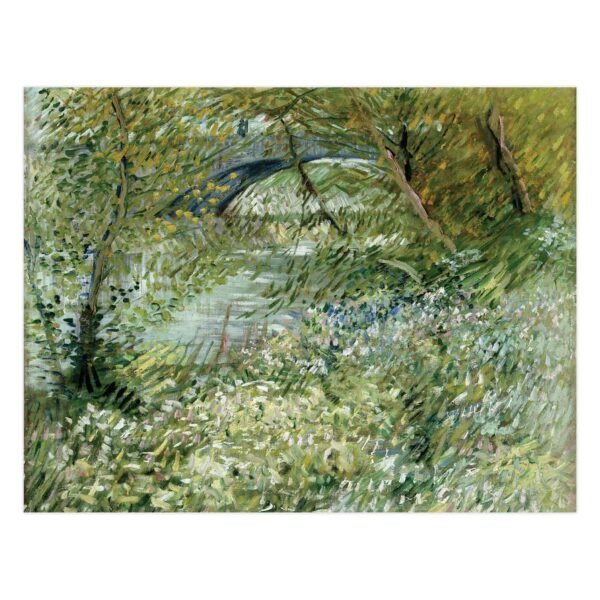 133 didelis paveikslas - Upės krantas pavasarį - Vincentas van Gogas