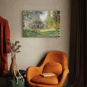 143 paveikslas ant drobes - Kraštovaizdis Monso parkas – Klodas Monė