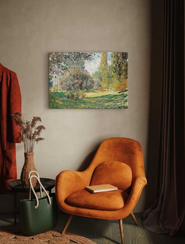 143 paveikslas ant drobes - Kraštovaizdis Monso parkas – Klodas Monė